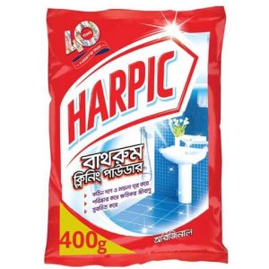 Harpic Bathroom Cleaner Powder for Floor, Basin & Tiles- 400gm