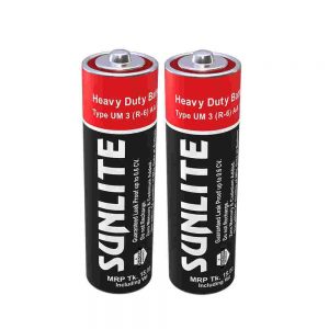 Sunlite Heavy Duty Battery, UM-3(R06)/AA, 1.5V (Pack of 2)