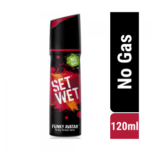 Set Wet No Gas Perfume Body Spray Deodorant Funky Avatar(120ml)