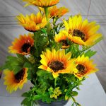 Table Shurjomukhi Flower Vash 1 pcs