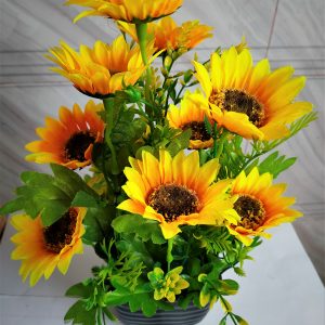 Table Shurjomukhi Flower Vash 1 pcs