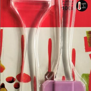 Silicon soatula and pasfry brush det for cake mixer, cookinging, baking 2 pcs set